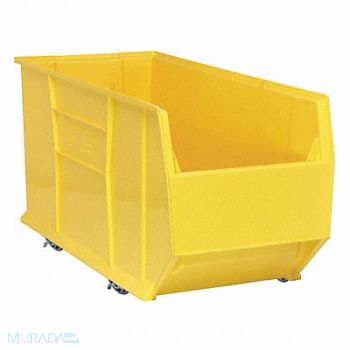 QUANTUM STORAGE SYSTEMS D5572 Mobile Bin Yellow PP 17 1/2 in, 2ZMY4