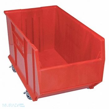 QUANTUM STORAGE SYSTEMS D5573 Mobile Bin Red Polypropylene 17 1/2 in, 2ZMY5