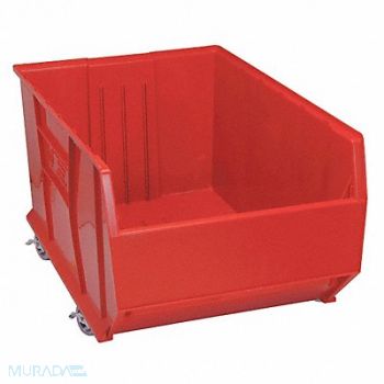QUANTUM STORAGE SYSTEMS D5574 Mobile Bin Red Polypropylene 17 1/2 in, 2ZMY7