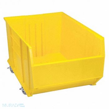 QUANTUM STORAGE SYSTEMS D5574 Mobile Bin Yellow PP 17 1/2 in, 2ZMY8