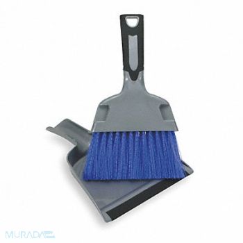 TOUGH GUY Dust Pan and Brush Set 2.75 Pan Handle L, 2ZPC5