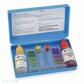 GRAINGER APPROVED Water Analysis Kit For PH and Chlorine, 2ZTV9