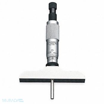 STARRETT Depth Micrometer 0 to 6 In, 2ZUD3