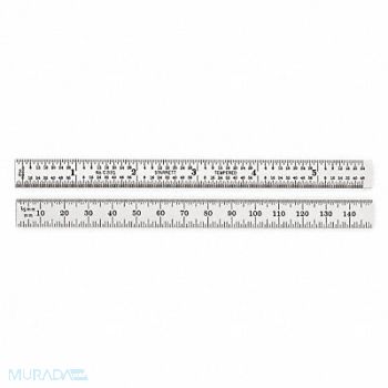 STARRETT Steel Rule Flexible 12 In Type 31 Grad, 2ZUU5