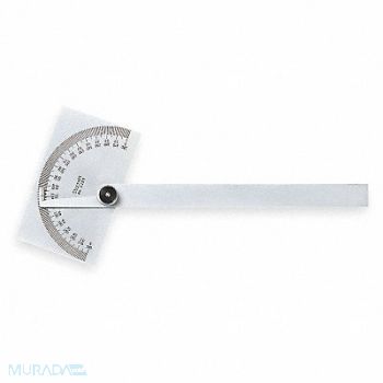 STARRETT Manual-Reading Protractor Grad 1 deg, 2ZUY2