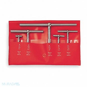 STARRETT Telescoping Gauge Set Number of Pieces 5, 2ZVA9