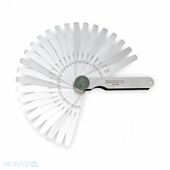 STARRETT Tapered Feeler Gauge Set Dim Type Inch, 2ZVC8