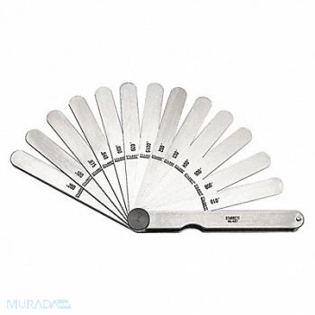 STARRETT Feeler Gauge Set Dimension Type, 2ZVE1