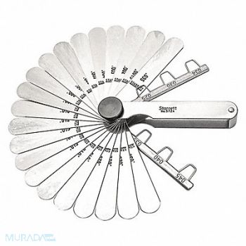 STARRETT Feeler Gauge Set Dimension Type, 2ZVE4