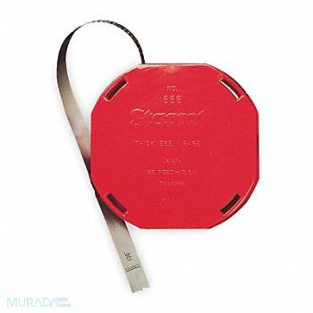 STARRETT Feeler Gauge Stock Roll Finish Unfinish., 2ZVE7