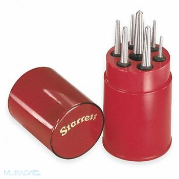STARRETT Center Punch Set 7 Pc, 2ZVJ8