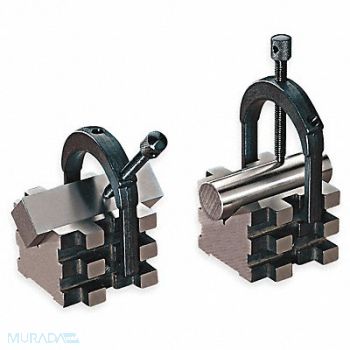 STARRETT V-Blocks Matched Pair w/Clamps 2 In, 2ZVK6