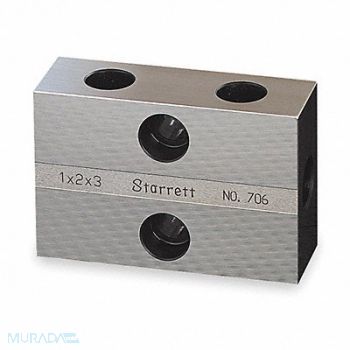 STARRETT Inspection Block w/Case 1 to 3 In, 2ZVL2
