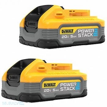 DEWALT Battery Capacity 5 Ah Li-Ion 1.5 lb PK2, 801AD1