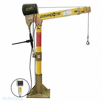 OZ LIFTING PRODUCTS Davit Crane Kit 1200 lb 22 to 66in Reach, 302J68