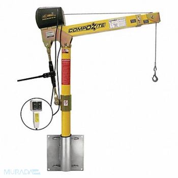 OZ LIFTING PRODUCTS Davit Crane Kit 1200 lb 22 to 66in Reach, 302J70