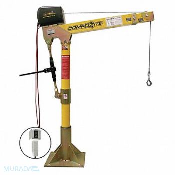 OZ LIFTING PRODUCTS Davit Crane Kit 1200 lb 22 to 66in Reach, 302J71