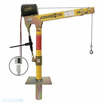 OZ LIFTING PRODUCTS Davit Crane Kit 1200 lb 22 to 66in Reach, 302J72
