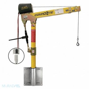 OZ LIFTING PRODUCTS Davit Crane Kit 1200 lb 22 to 66in Reach, 302J73