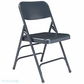 NATIONAL PUBLIC SEATING Folding Chair Blue 18-3/4 in PK4, 9KHD1
