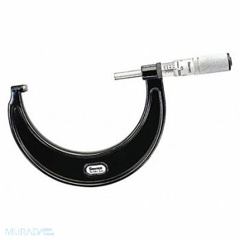 STARRETT Outside Micrometer 3 to 4 Knurled Ring, 30A467
