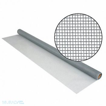 PHIFER Screen Fiberglass 36 in.x7 ft Gray, 30AA94