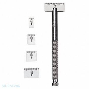 STARRETT Ruler Set Spring-Tempered Steel, 30C015