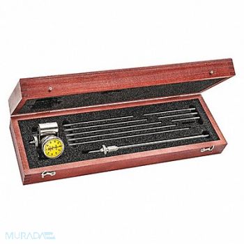STARRETT Dial Bore Gage Steel 18 L, 30C216