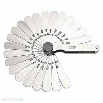 STARRETT Feeler Gauge Set Dimension Type, 30C282