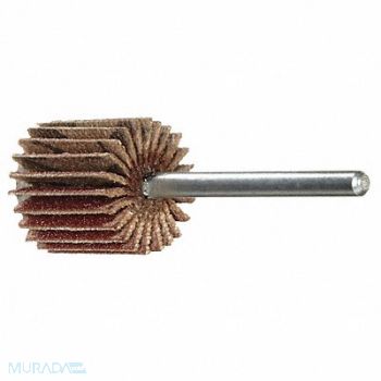 MERIT J0612 Flap Wheel 3/4 in Dia 5/8 in W P80 Grit, 30C779