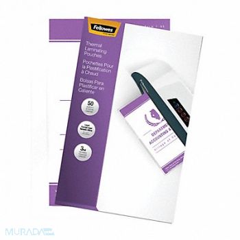 FELLOWES Laminating Pouch Legal 3 mil PK50, 30D511