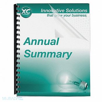 FELLOWES Binding Cover 8-3/4x11-1/4 7.5 mil PK25, 30D534