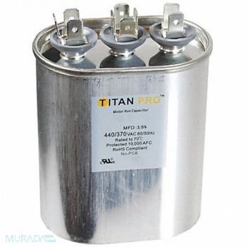 TITAN PRO Dual Run Capacitor 25/10 MFD 4 23/64 H, 30D596