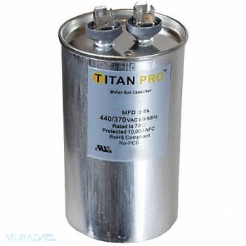 TITAN PRO Motor Run Capacitor 80 MFD 5 15/64 H, 30D629