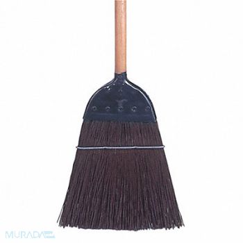 TOUGH GUY Corn Broom 55 in Handle L 12 in Face, 30E836