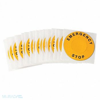 BRADY Legend Plate Label Round 30mm Pk25, 30EA35