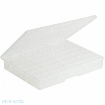 PLANO MOLDING Compartment Box Two Snap Clear 2 1/4 in, 30F079