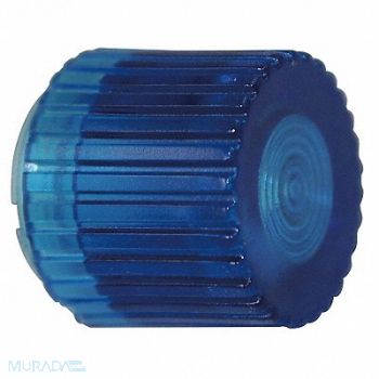 DAYTON Push Button Cap Illuminated 30mm Blue, 30G471