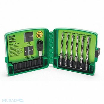 GREENLEE Drill/Tap Set 6pc UNC, 30HK33