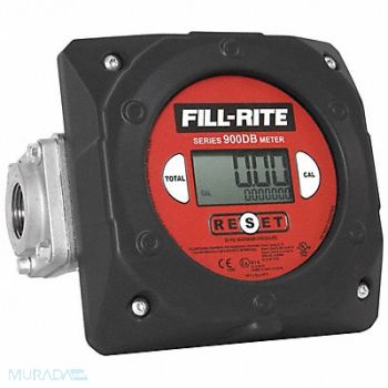 FILL-RITE Meter Digital 1 In.BSPT 23-151 LPM, 30J080