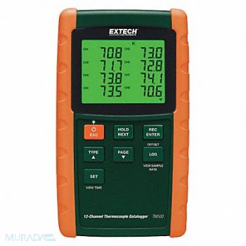 EXTECH Thermocouple Datalogger 12 Channels, 30JZ53