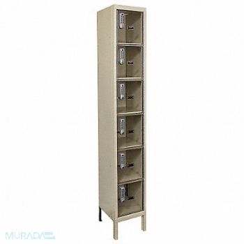 HALLOWELL Bx Lckr 6x1Lckr Tan 78 x12 x15 UnAssm, 30LW48