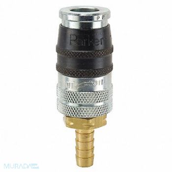 PARKER Quick Connect Socket 1/4 Body 1/4 Barb, 30N321