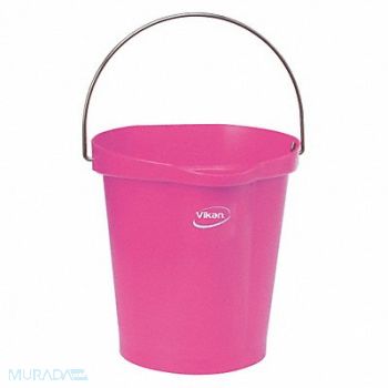 VIKAN F8439 Hygienic Bucket 3 1/4 gal Pink, 30PC64