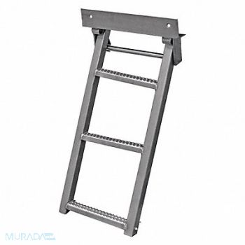 BUYERS PRODUCTS Retractable Truck Step Stainless, 30PD42