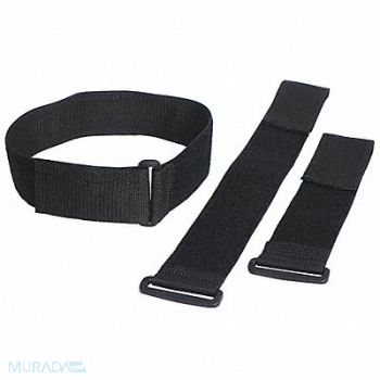 FASTENATION Reclosable Cinch Straps Black PK10, 30PE25