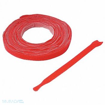 VELCRO BRAND Hook-and-Loop Cable Tie 8 in Red PK900, 30PE36