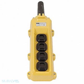 KH INDUSTRIES Pendant Station Push Button NO Yellow, 30PL61
