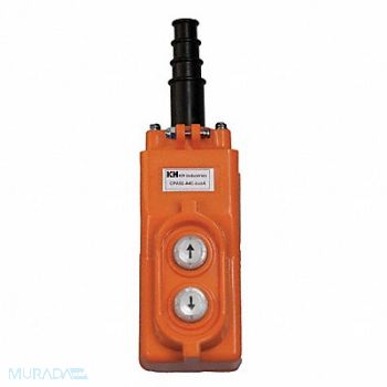 KH INDUSTRIES Pendant Station 2 Push Button NO Orange, 30PL73