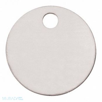 PANDUIT Embossing Tag 304 SS 1in H 1in W PK25, 30PR81